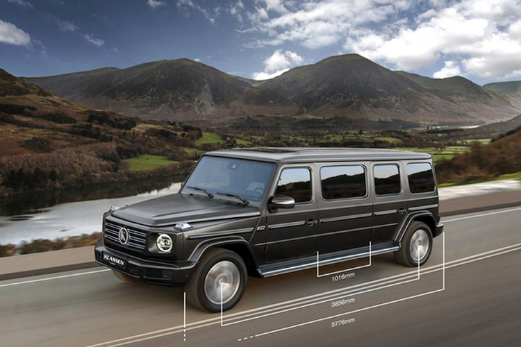 Phiên bản kéo dài Mercedes-AMG G63 chống đạn dành cho giới nhà giàu