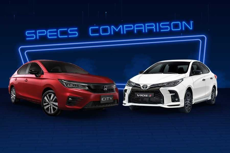 So sánh Toyota Vios GR-S và Honda City RS 2021: Trận chiến trên bảng thông số