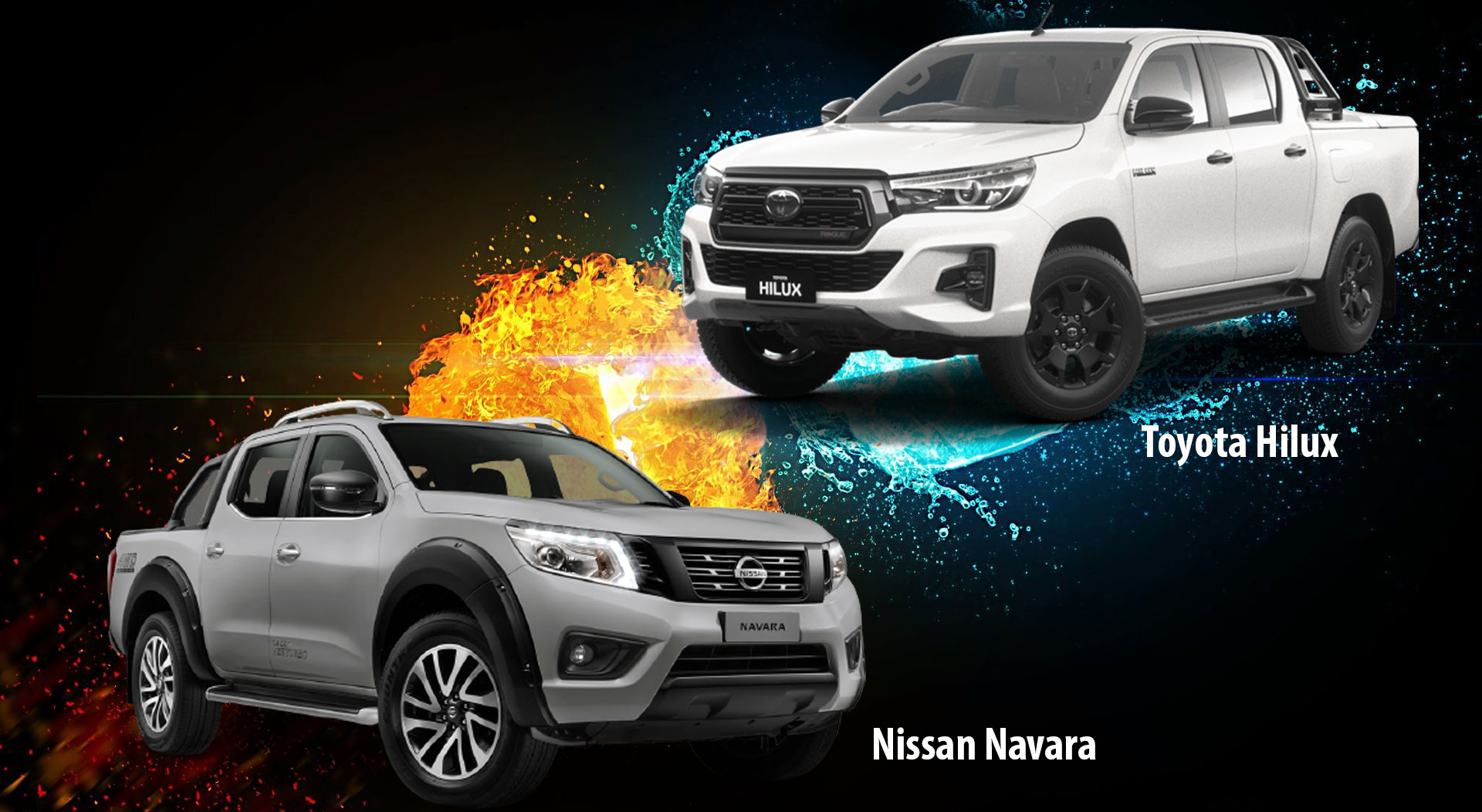 So sánh Toyota  Hilux và Nissan Navara 2020