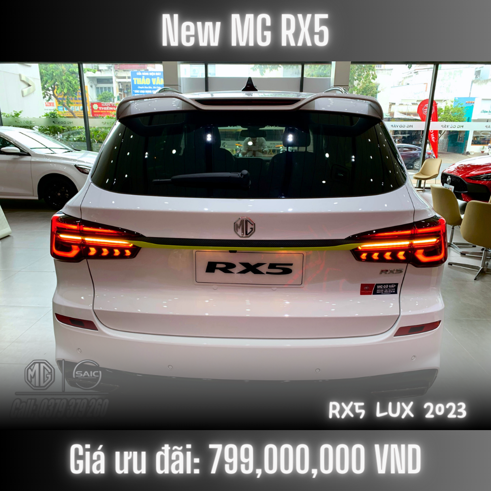 Xe MG RX5 mới 2023 - Giá ưu đãi chỉ từ 699 Triệu