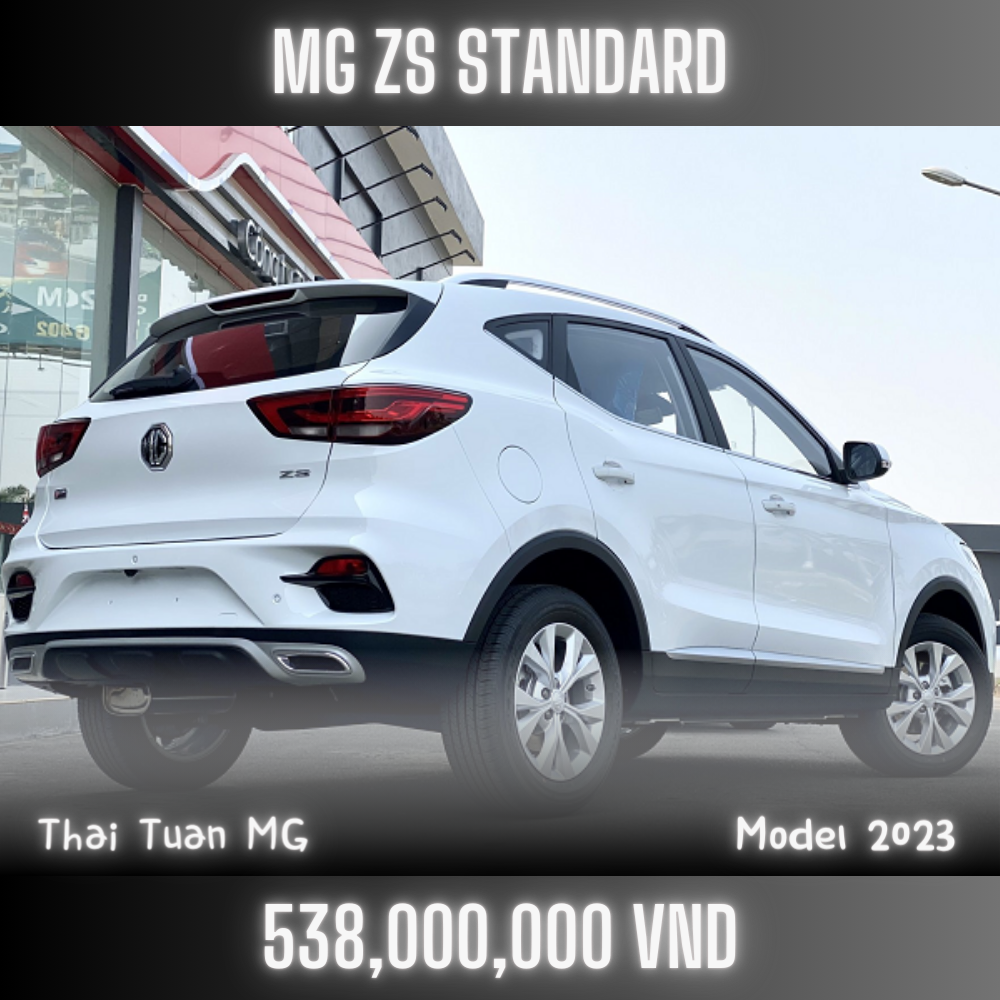 Xe MG ZS STD mới 2023 miễn trước bạ (Trả trước 80TR)