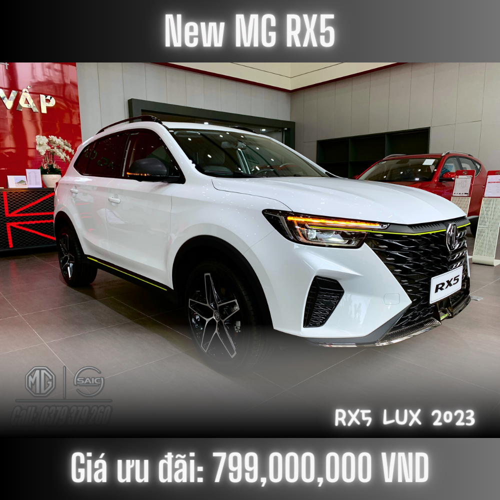 Xe MG RX5 mới 2023 - Giá ưu đãi chỉ từ 699 Triệu