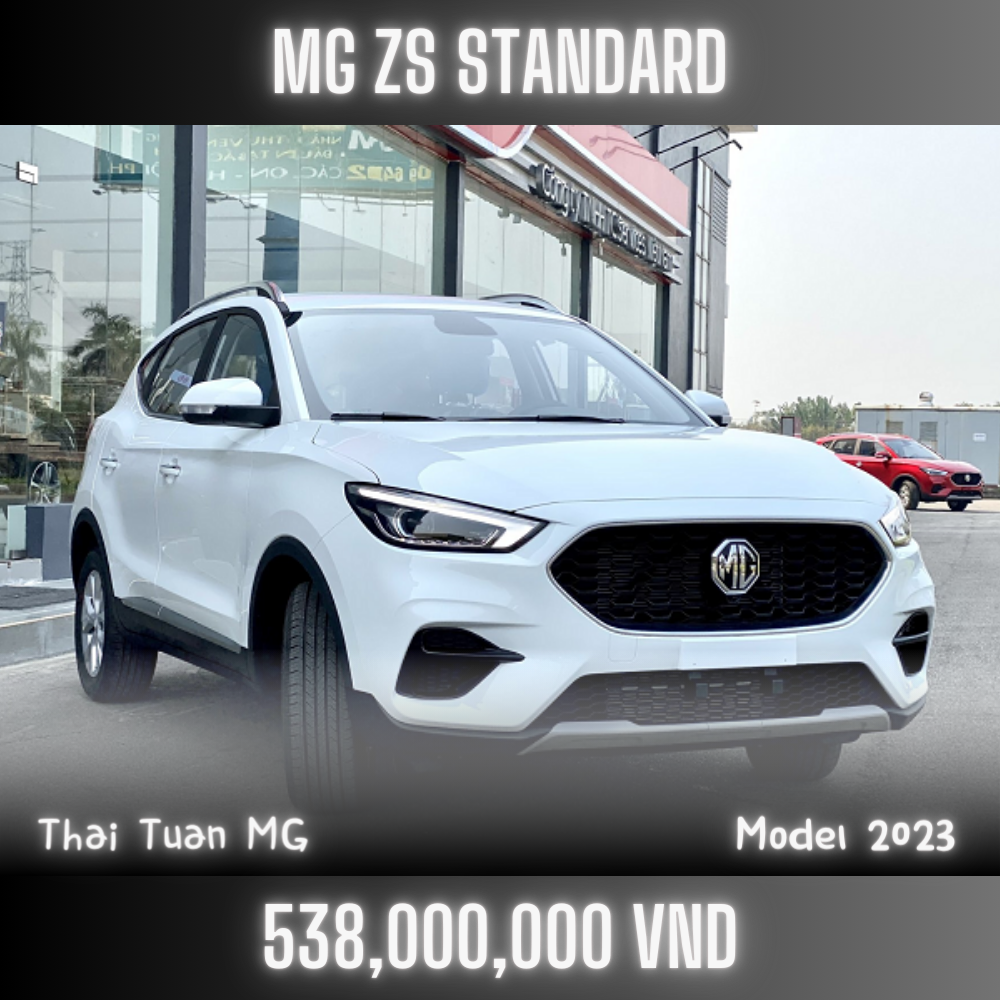 Xe MG ZS STD mới 2023 miễn trước bạ (Trả trước 80TR)