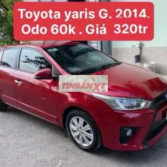 Toyota Yaris G 2014 60000 km Đỏ