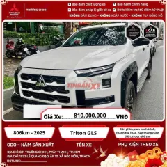 Mitsubishi Triton GLS 2025 Trắng 806 km