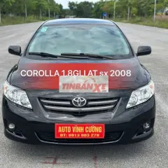 Toyota Corolla 2008 1.8GLI AT Đen