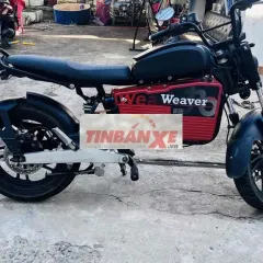 Xe máy điện Weaver Đen Đỏ