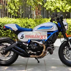 Ducati Scrambler Cafe Racer 2019 Bạc Xanh