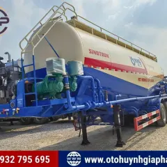 Bồn xi téc chở bụi thép, chở xi măng rời YUNLI dung tích 30m3 đến 39m3