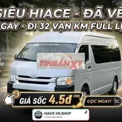 Toyota Hiace 2017 Dầu Số sàn 320.000 km Bạc