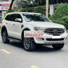 Ford Everest Titanium 2 Cầu 2018 28.000 Km Trắng
