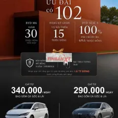 BYD M6 Ô tô điện 7 chỗ Xám