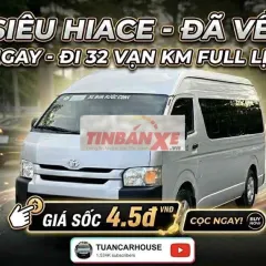 🔴 Toyota Hiace 2017 16 chỗ Bạc xe zin all rất đẹp