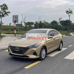 Cần bán Accent 2022, số tự động, màu vàng ghi