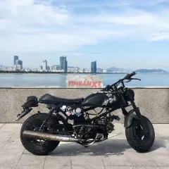 Xe máy độ Jiulong Mini Tracker 110cc Đen
