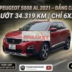 🔴 Peugeot 5008 AL 2021 Đỏ mận 34.319 km