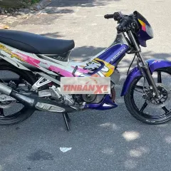 Suzuki Stinger 120 5 số Trắng Tím Hồng