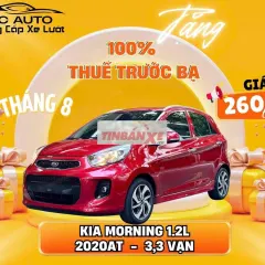 Kia Morning 1.2L AT 2020 Đỏ 33000 km