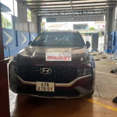 Hyundai SantaFe 2022 Máy Dầu 97000 km Đỏ