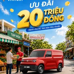 VinFast EC Van 2026 Điện Đỏ, Xanh lá