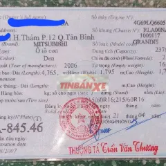 Mitsubishi Grandis 2006 7 chỗ Đen