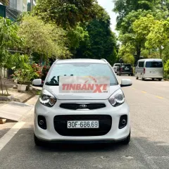 Kia Morning S 1.25 AT 2019 Trắng 80000 km