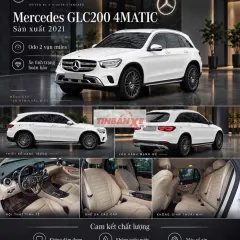 Mercedes-Benz GLC200 4MATIC 2021 Trắng Tự động