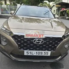 Hyundai Santafe 2019 Dầu 55,000km Nâu