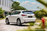 Mazda CX-5 màu trắng 3/4 sau