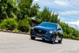 Mazda CX 5 màu xanh dương 3/4 trước