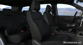 Ford Everest hàng ghế trước với thiết kế hiện đại và tiện nghi