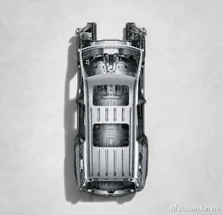 Kia Carnival khung xe nhìn từ trên