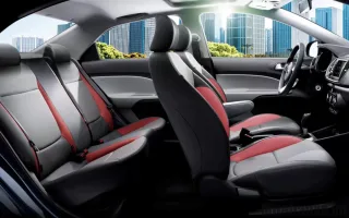 Ghế ngồi trên xe Kia Soluto