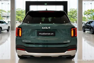 Kia Sorento màu xanh dương nhìn từ phía sau
