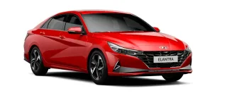 Hyundai Elantra màu đỏ