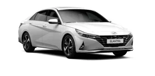 Hyundai Elantra màu trắng