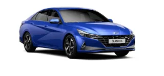 Hyundai Elantra màu xanh