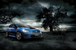 Subaru WRX màu xanh