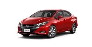 Nissan Almera màu đỏ