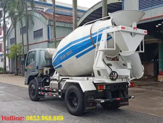 Xe trộn bê tông Hoa Mai 3–4 khối – Nhỏ gọn, chính hãng, động cơ Weichai – Giá tốt, giao ngay!