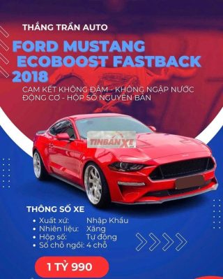 Ford Mustang EcoBoost 2018 Đỏ Tự động 38.000km