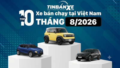 Top 10 xe bán chạy tháng 8.2026