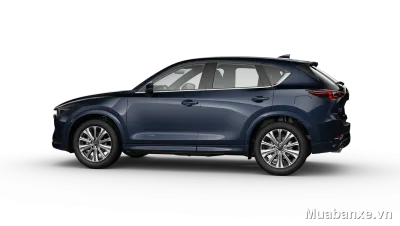 Mazda CX-5 màu xanh dương nhìn từ bên hông