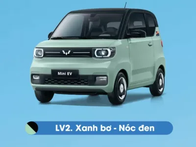Màu xanh bơ nóc đen