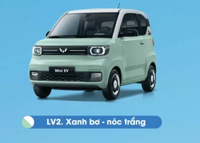 Màu xanh bơ nóc trắng