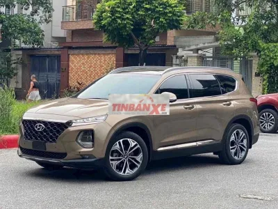 Hyundai SantaFe Premium 2.2D 2019 Nâu 7 chỗ