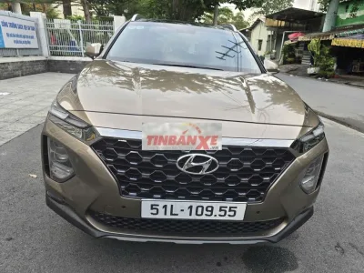 Hyundai Santafe 2019 Dầu 55,000km Nâu