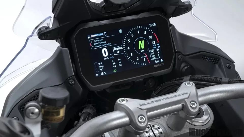dong ho tren xe ducati multistrada