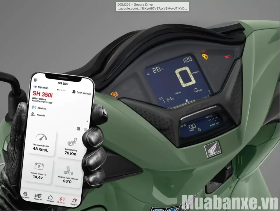 tinh nang ket noi bluetooth cua xe honda sh 350i 1 tinbanxe vn