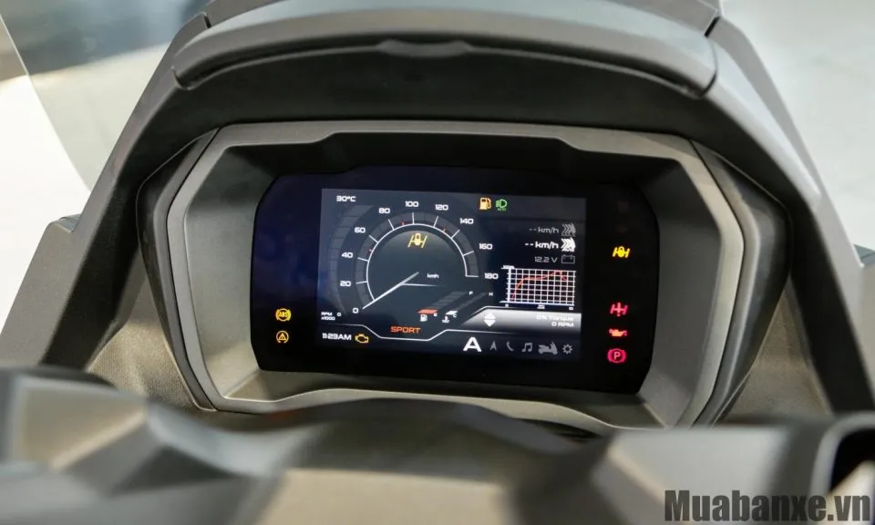 dong ho tren xe piaggio mp3